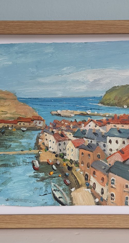 Staithes North Yorkshire by Roberto Ponte