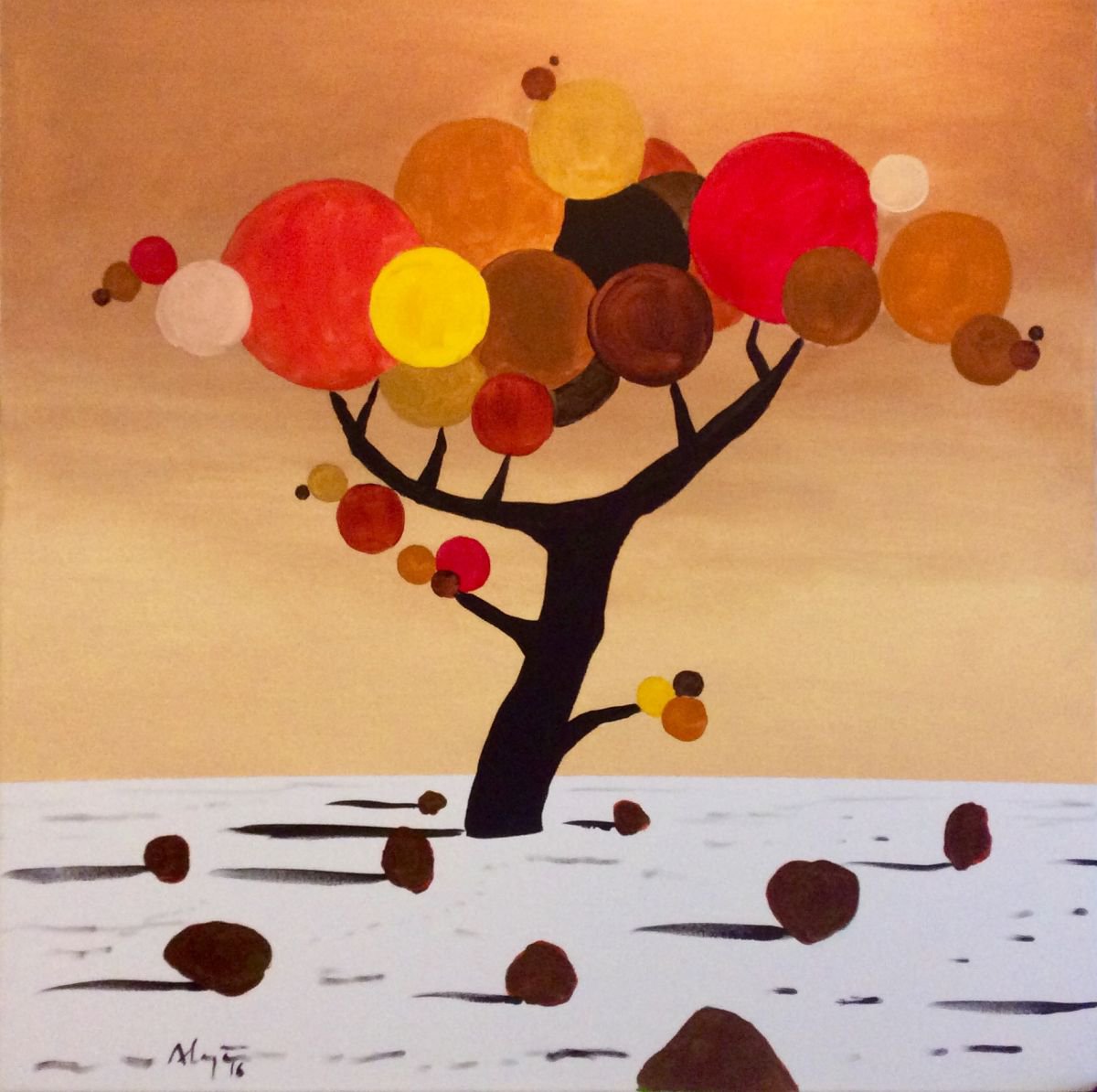Tree Acrylic Painting By Alejos Artfinder 06359a8d232e46acab7234d003bdbeb1
