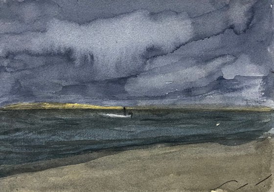 Boat Under Storm