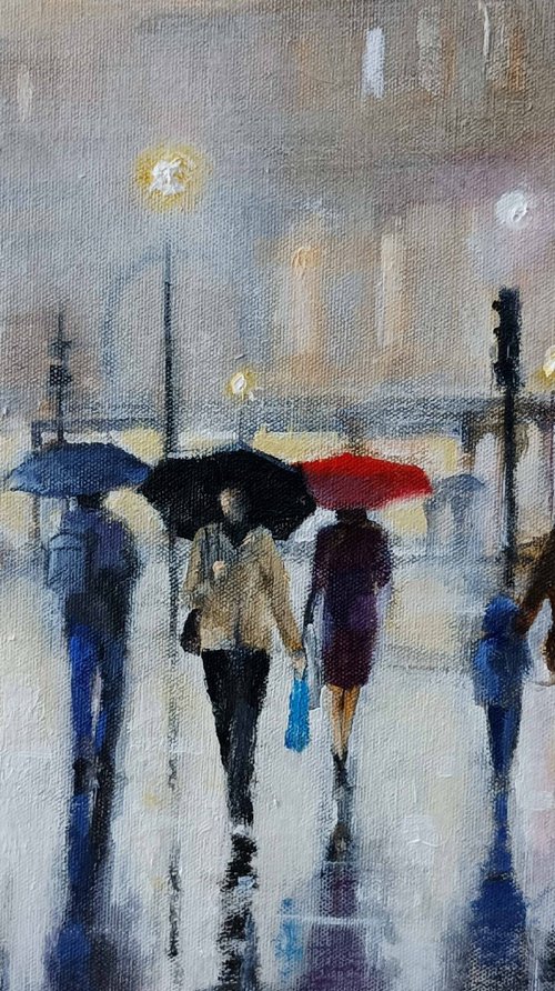 London Shoppers by Alan Harris