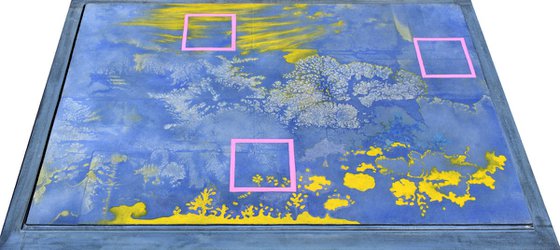 Landscape blue jeans