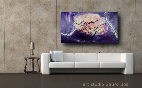 large abstract painting 150x80 cm-large wall art   title : abstract-c379