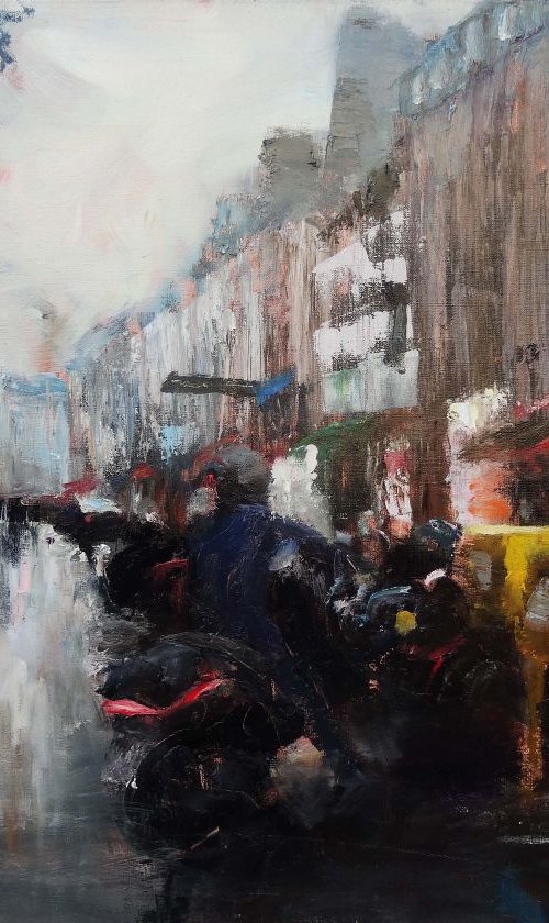 Rue de la Roquette , Roquette street by Manuel Leonardi