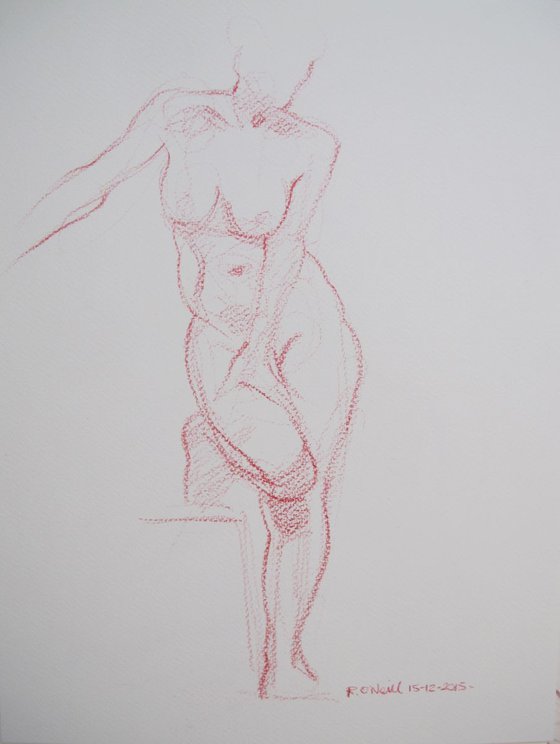 standing female nude