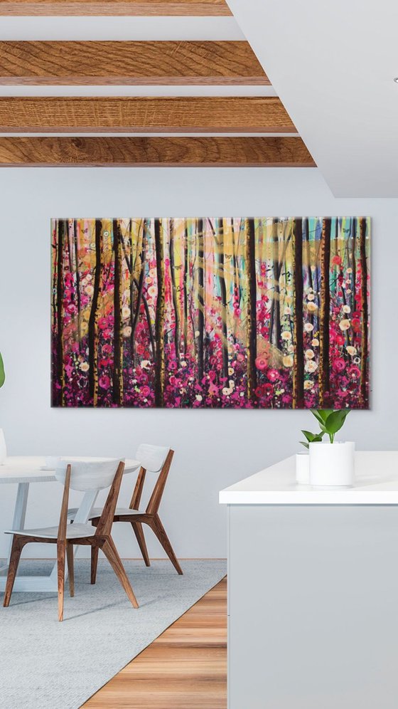 Enchanted - Large painting (Diptych)