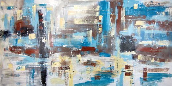 large abstract painting-xxl-200x100-large wall art canvas-cm-title-c777