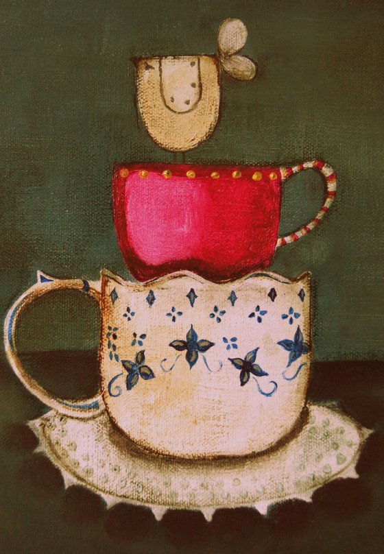 Bird In A Tea-Cup..,