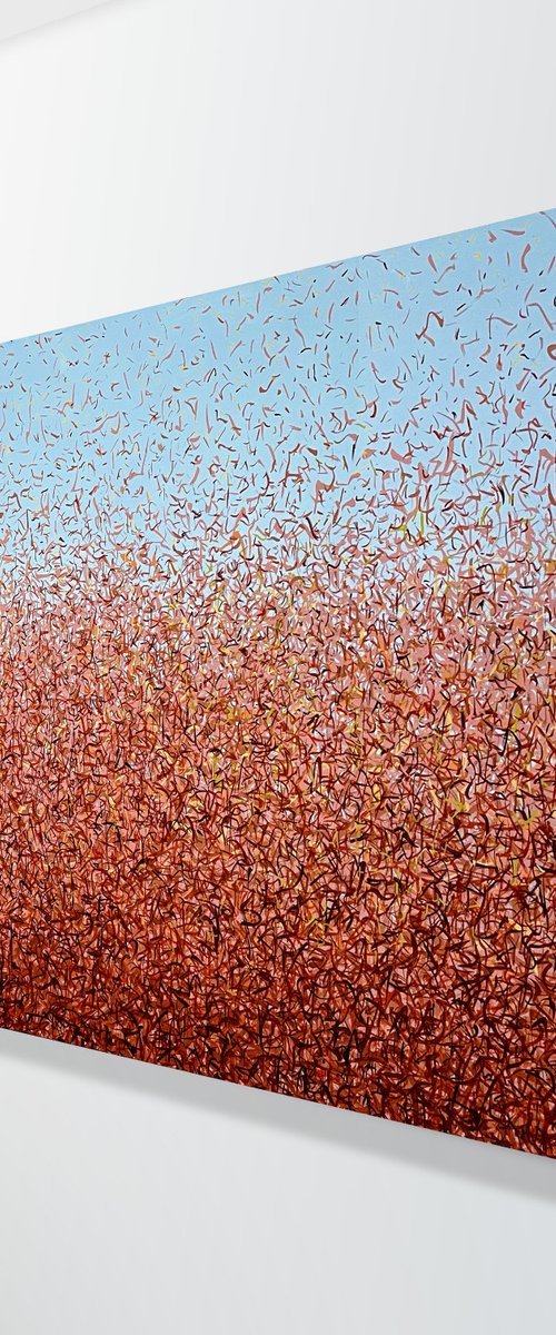 Watarrka 152 x 76cm acrylic on canvas by George Hall