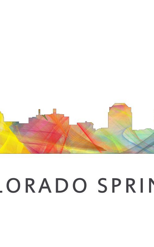 Colorado Springs Colorado Skyline WB1 by Marlene Watson