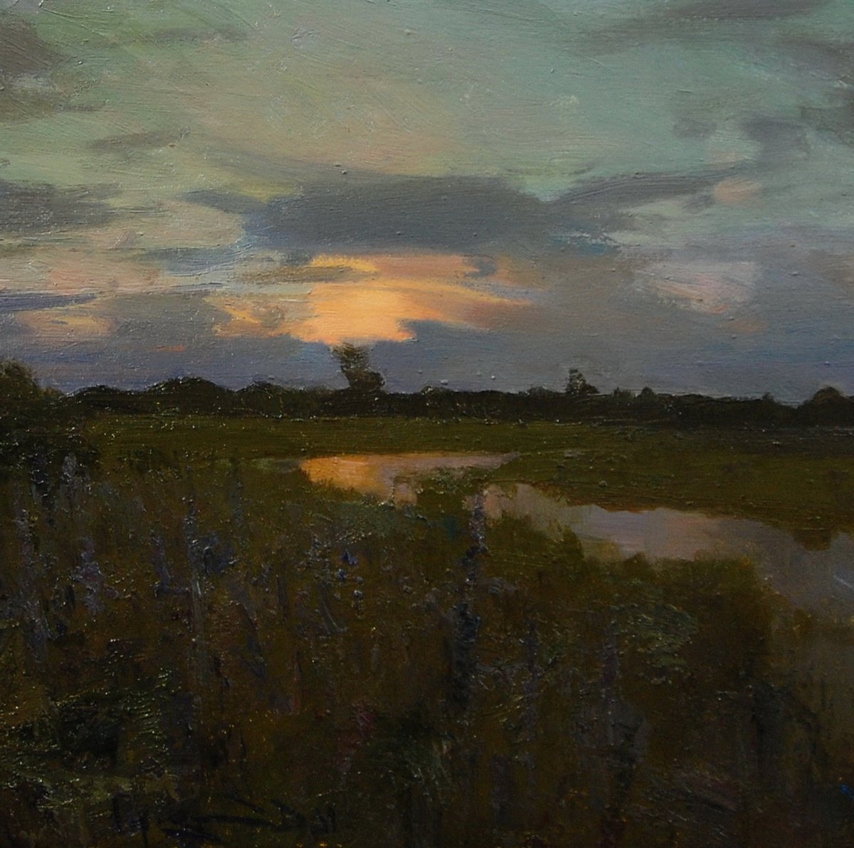 July Evening By Denys Gorodnychyi, 12 X 12, Artwork For Sale On Artfinder
