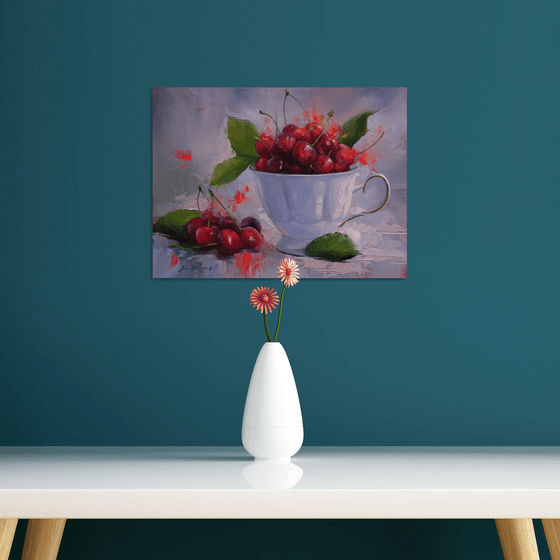 "Still life with cherries"