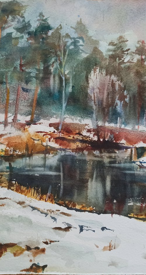 Winter study 01.02.2019 by Irina Bibik-Chkolian