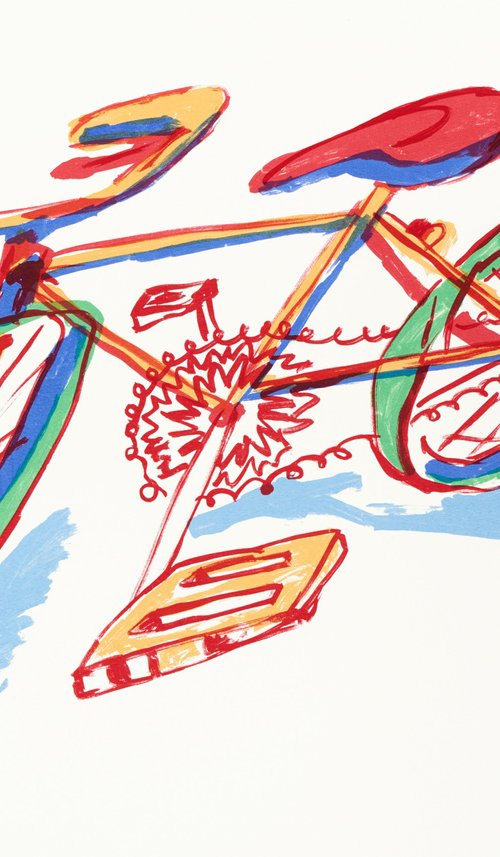 A Bike Around, Limited Edition screen-print by Alexander Evans