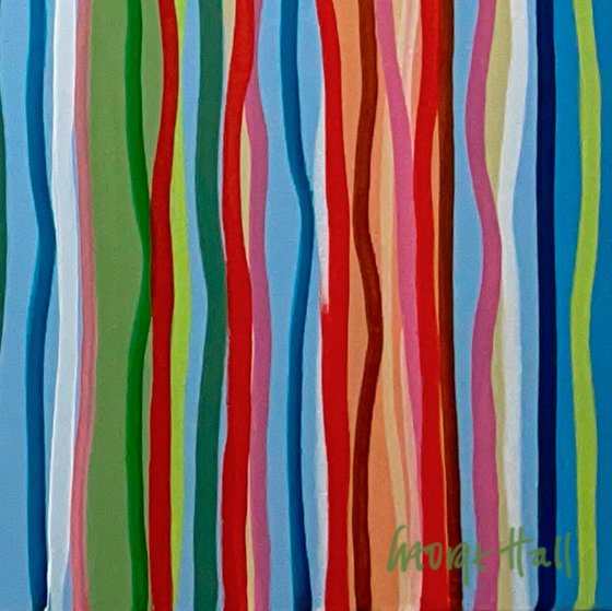 Funky Beat - Tasmanian Oak Frame - 155 x 64cm acrylic on canvas