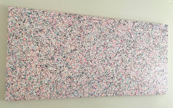 Sakura, Abstract Original oil painting, Handmade artwork, One of a kind