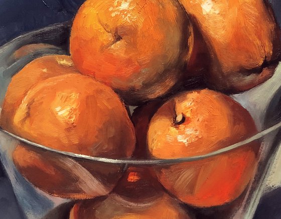 Oranges in the Glass Bowl