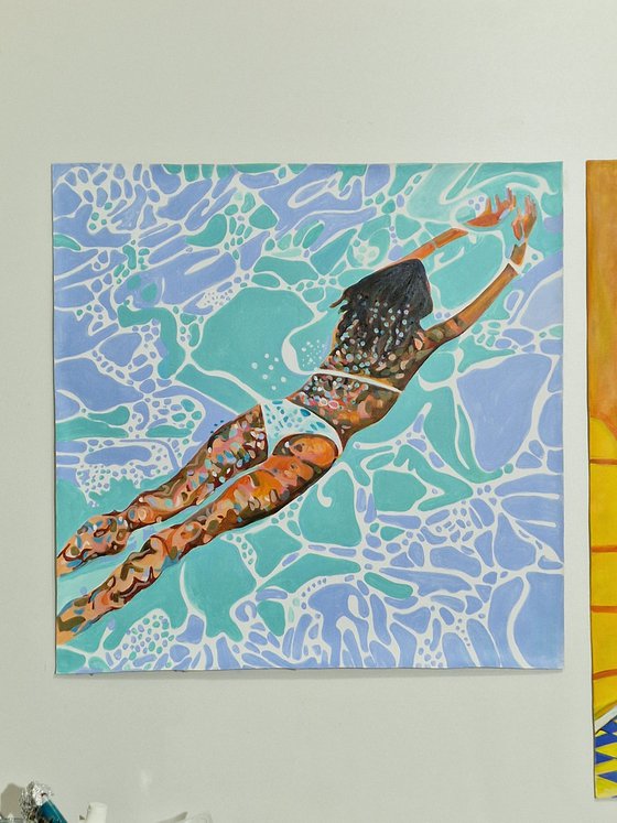 Underwater Pastel Green