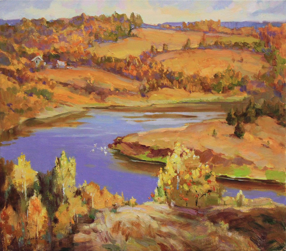 Warm Autumn By Alisa Onipchenko-Cherniakovska, 31 X 28, Artwork For Sale On Artfinder