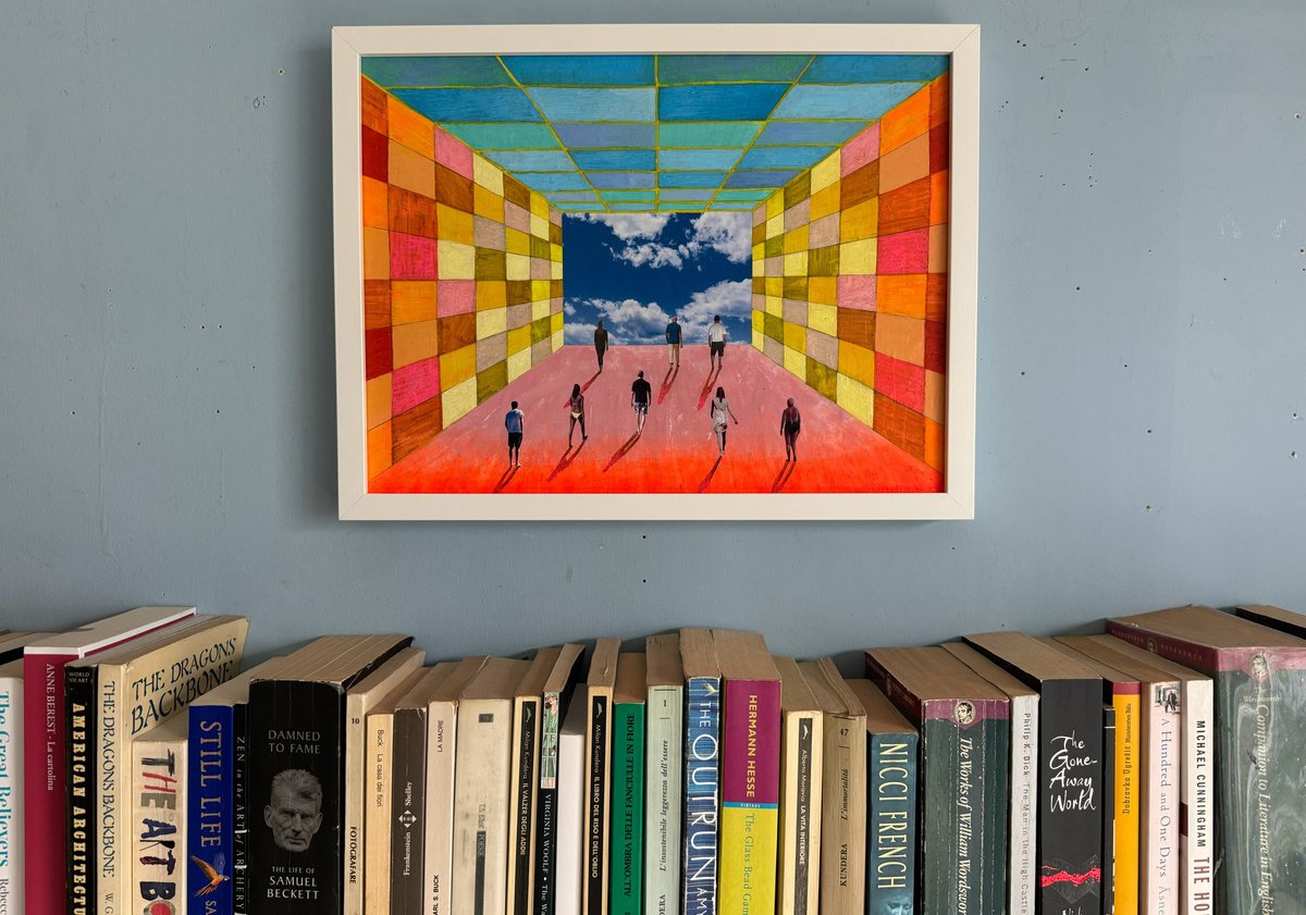 Stefano Pallara | Original  Painting | We Are All Travellers | 43 X 33Cm | Artwork For Sale On Artfinder