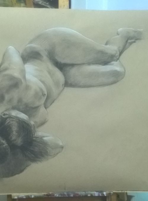 nude study by Sebastian Beianu