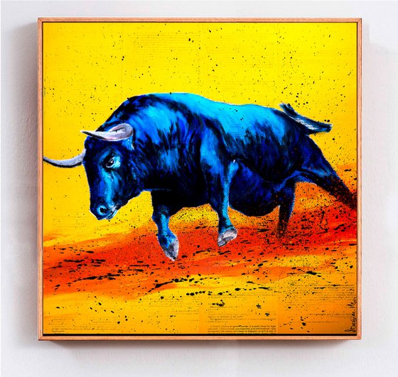 French School Raging Bull 05 - (Large) - READY TO HANG -  HOME - Gift