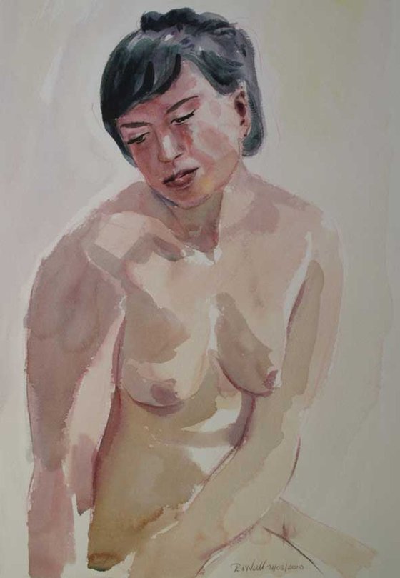 seated nude