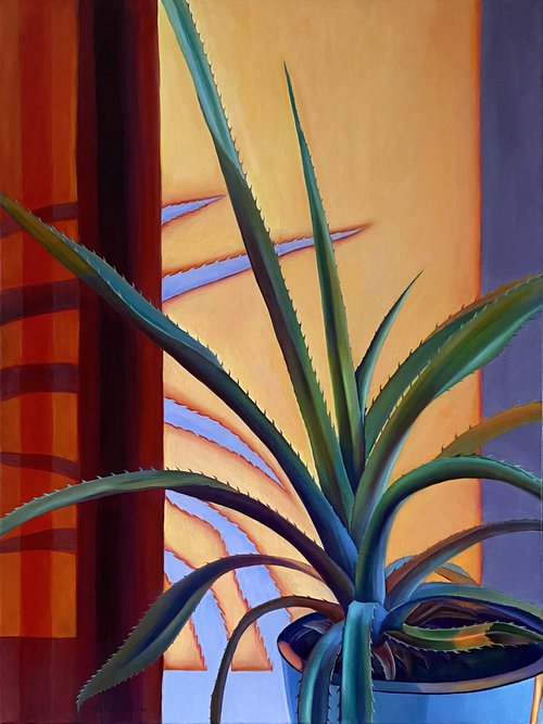 Mr. Pineapple at sunset by Julia Kuzina