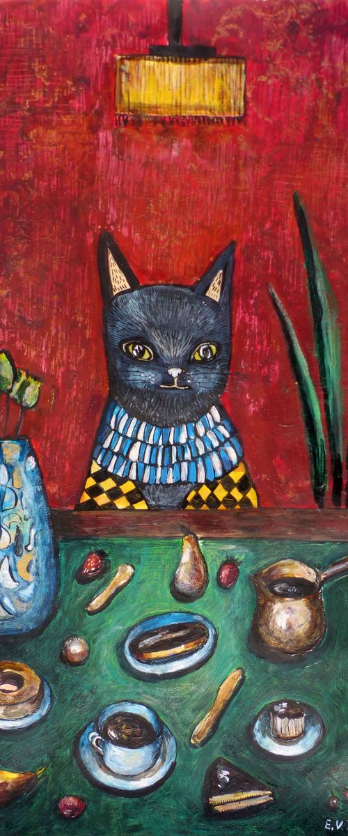 Cat's birthday by Elizabeth Vlasova