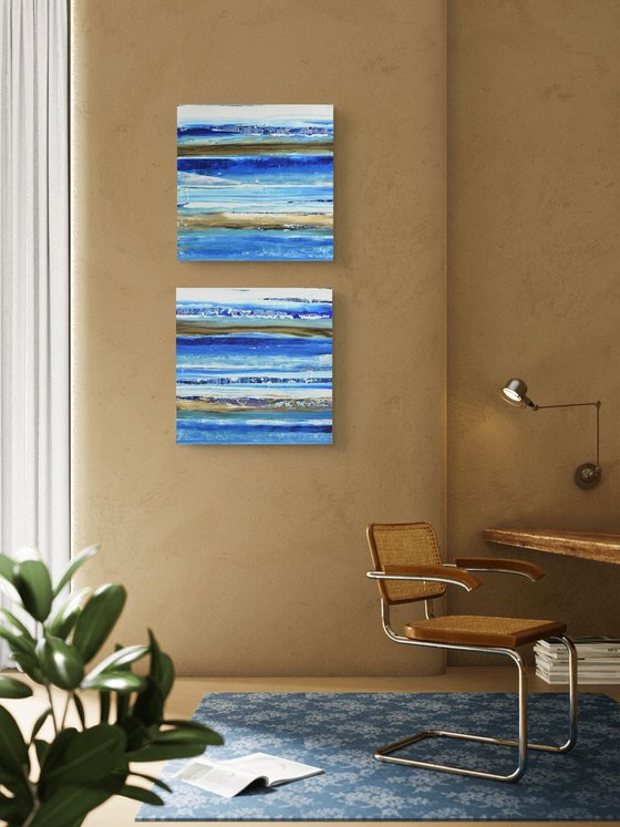 Aqua 11 (Diptych)
