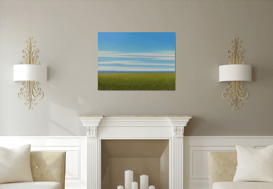 Fresh New Day - Blue Sky Landscape