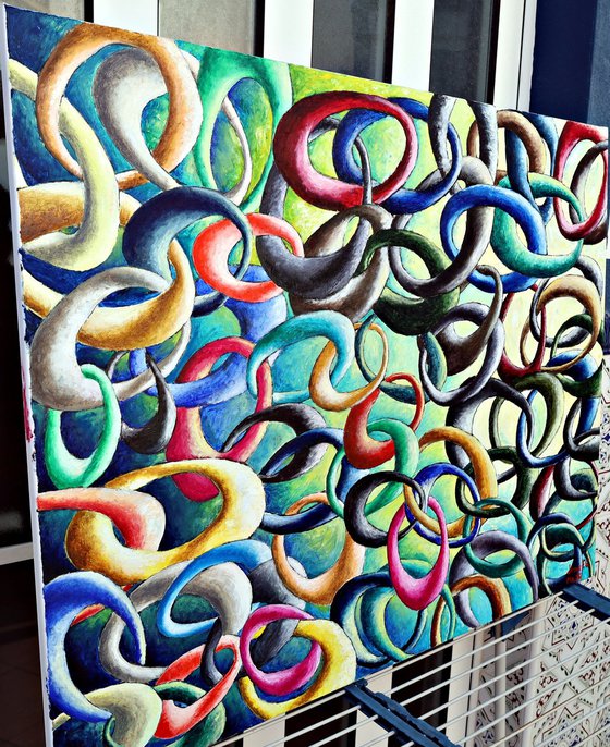 Cadena de favores . Chain of favors.