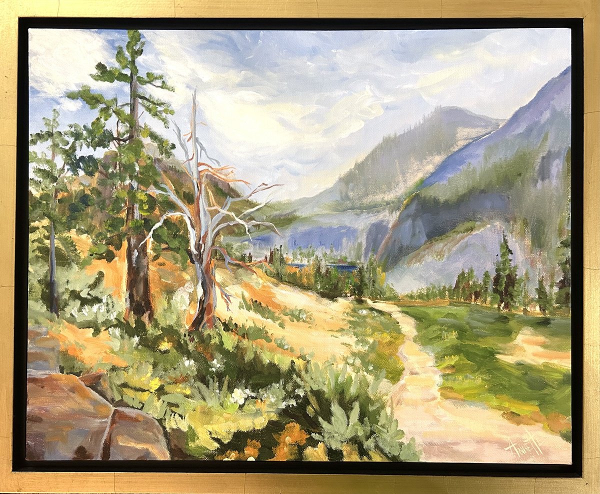  Sierra Mountain Trail By Annette Wolters, 22 X 18, Artwork For Sale On Artfinder