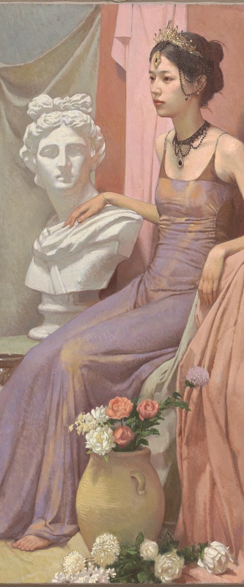 Girl Leaning on Apollo by RuoShen