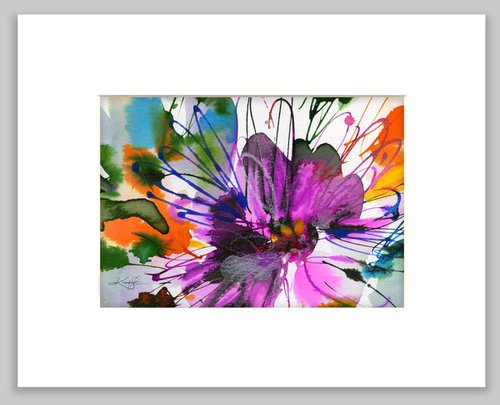 Floral Dance 8 - Abstract Floral Painting in mat by Kathy Morton Stanion by Kathy Morton Stanion