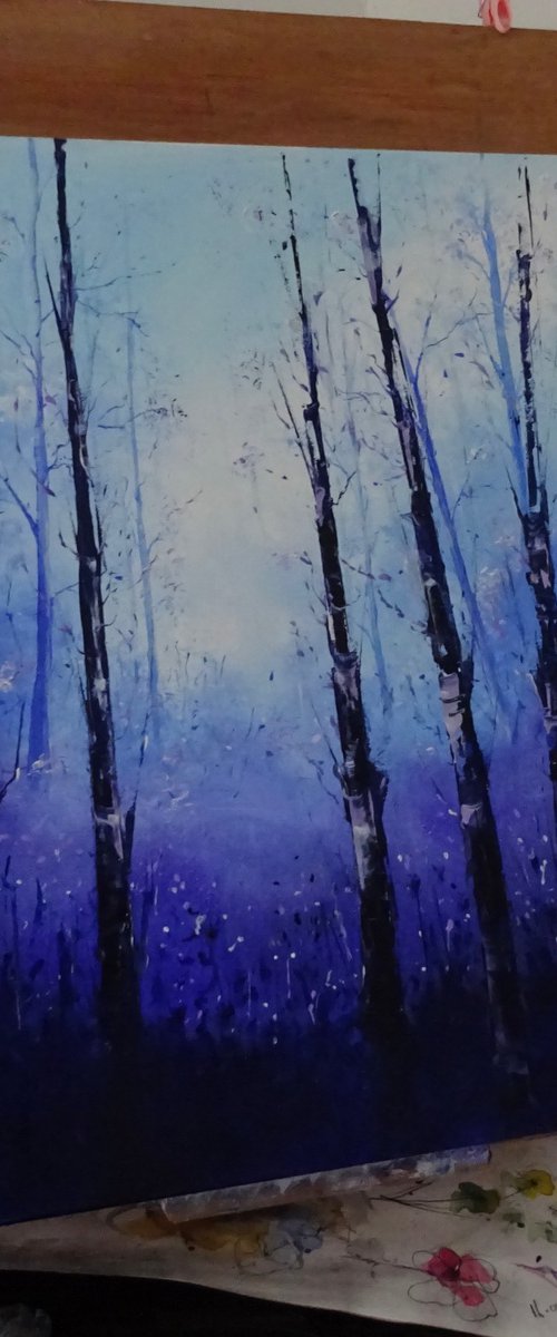 Out Of The Blue by Mel Davies Original Art