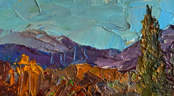 Autumn Road to the Mountains