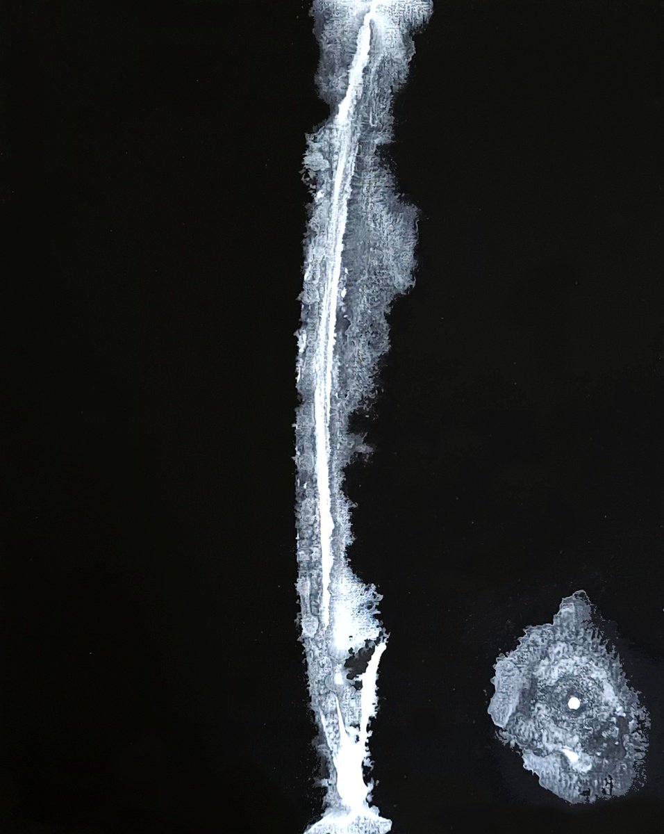 Expressive Abstract Acrylic Painting By Newel Hunter, 16 X 20", Enlightened, Original Artwork