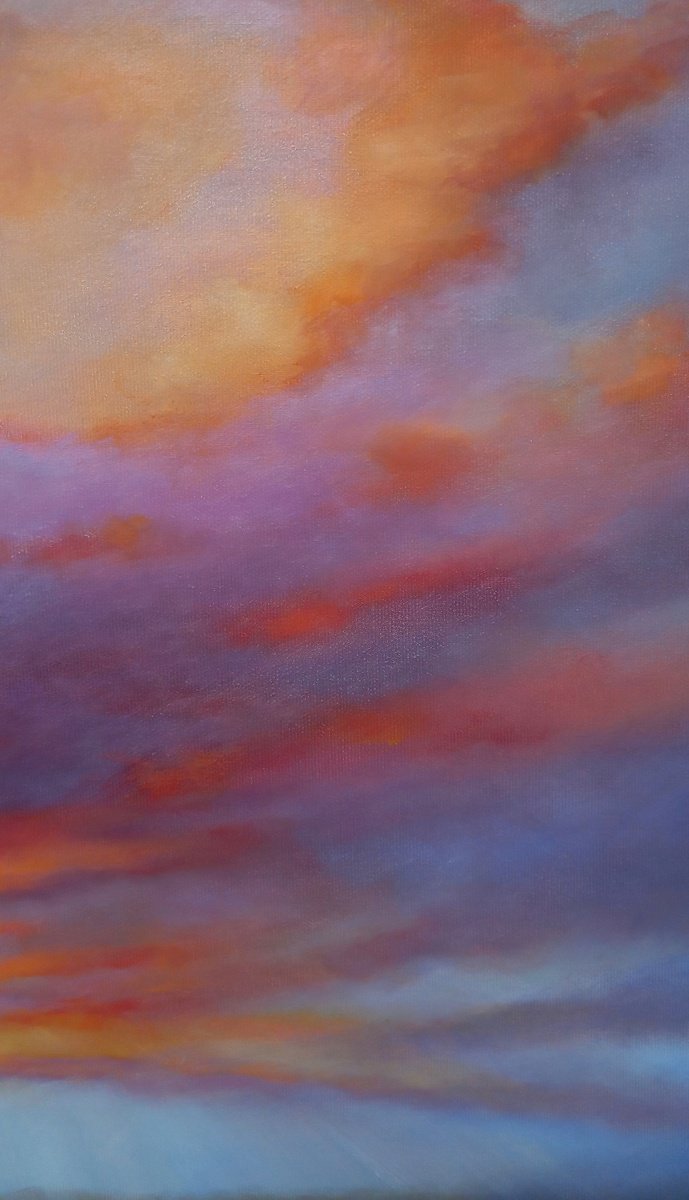 Impressionistic Landscape Oil Painting By Lee Campbell, 35 X 24", Epiphany, Original Artwork