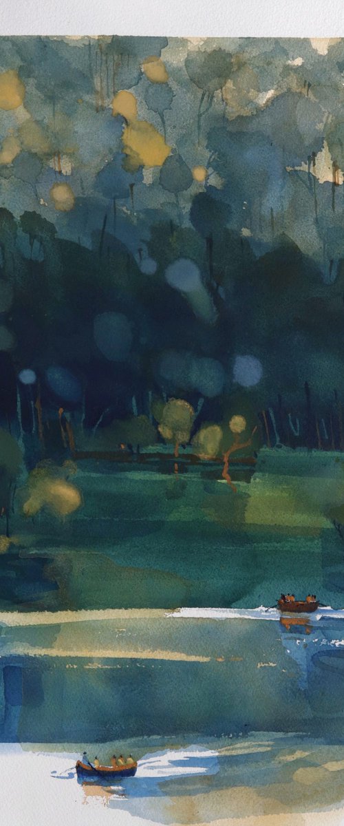 Dreamy lake, enchanting forest by Prashant Prabhu