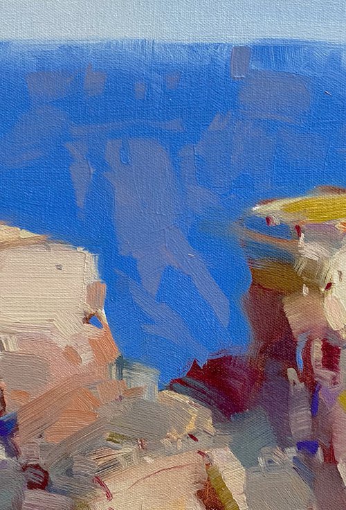 Rocks, Original oil painting, Handmade artwork, One of a kind by Vahe Yeremyan