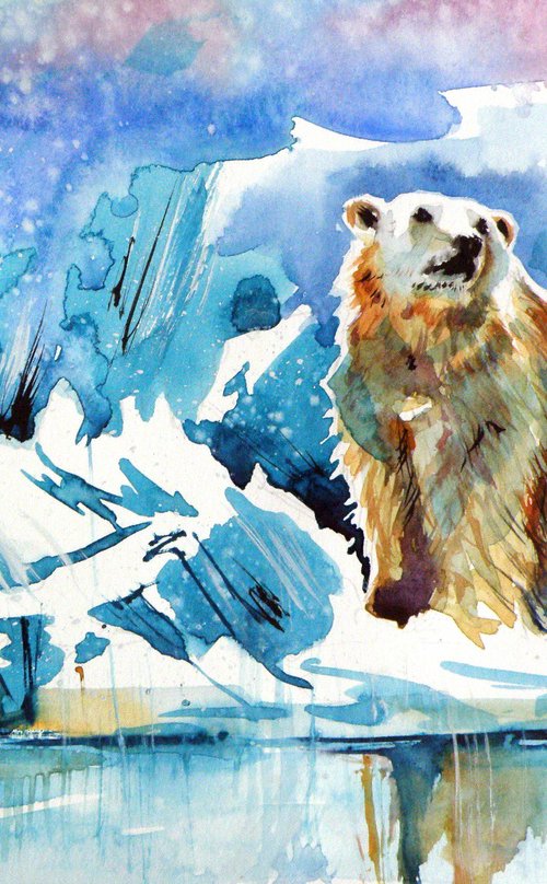 Polar bear and penguin by Kovács Anna Brigitta