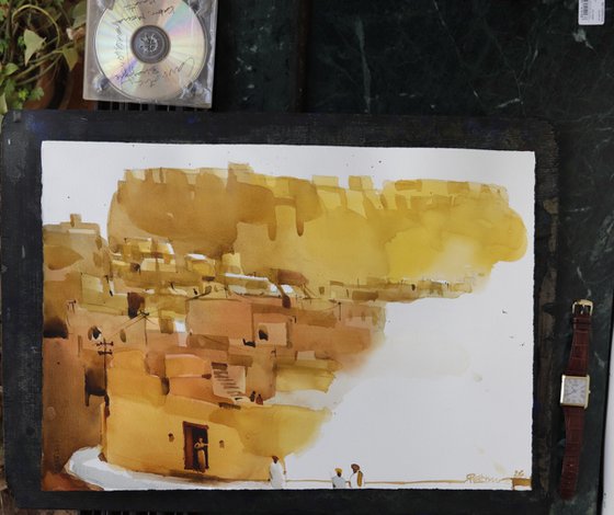 Just outside the city walls