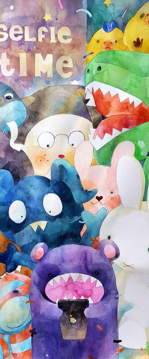 Selfie Time / prints any size by Yuliya  Martynova