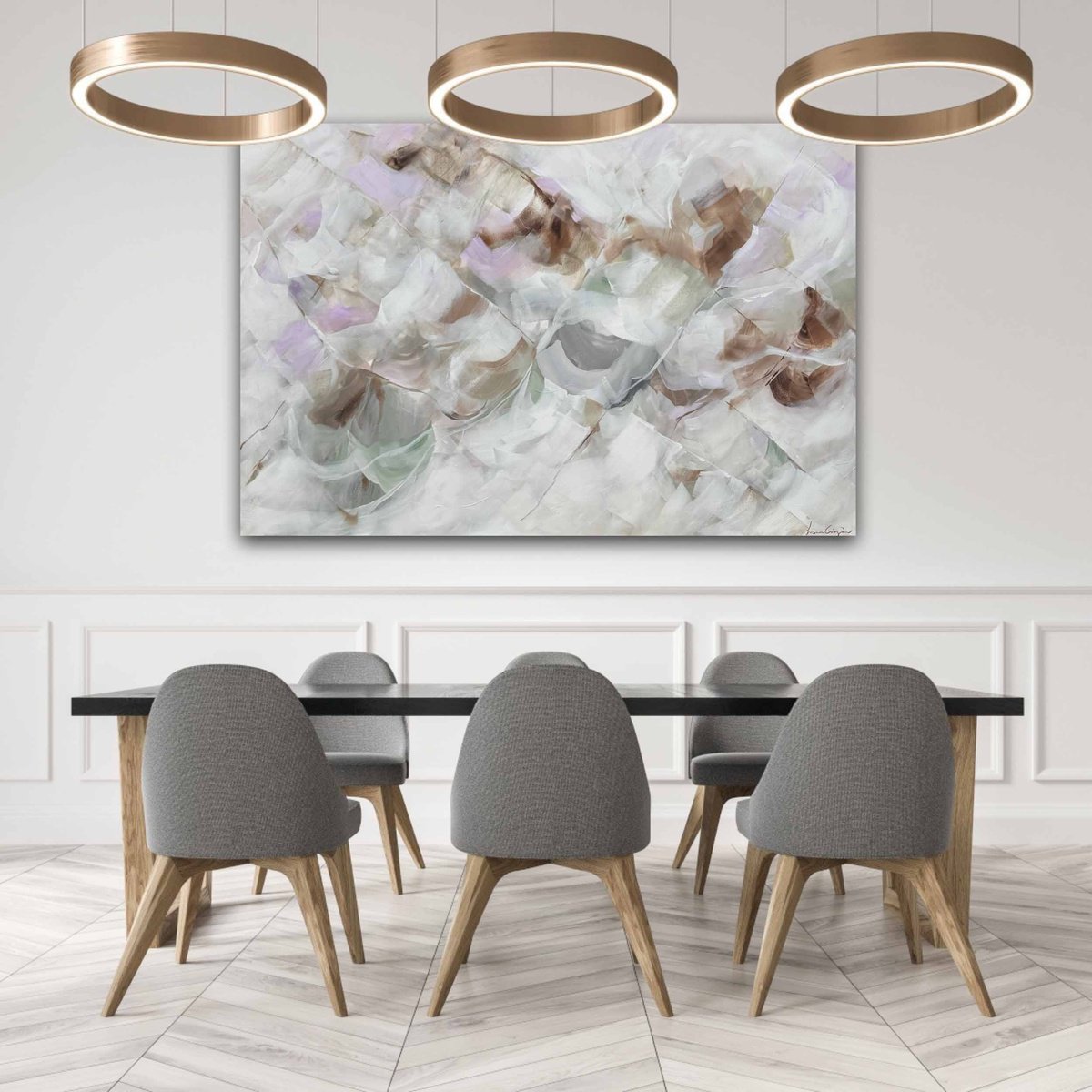 Abstract Acrylic Painting By Ivana Gigovic, 59 X 39, Feels Like Spring No 106, Original Artwork