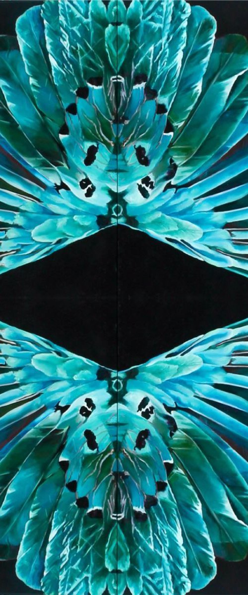 Flight infinity.  Large original art, 140/140, 4x70/70 by Natalia Lugovskaya
