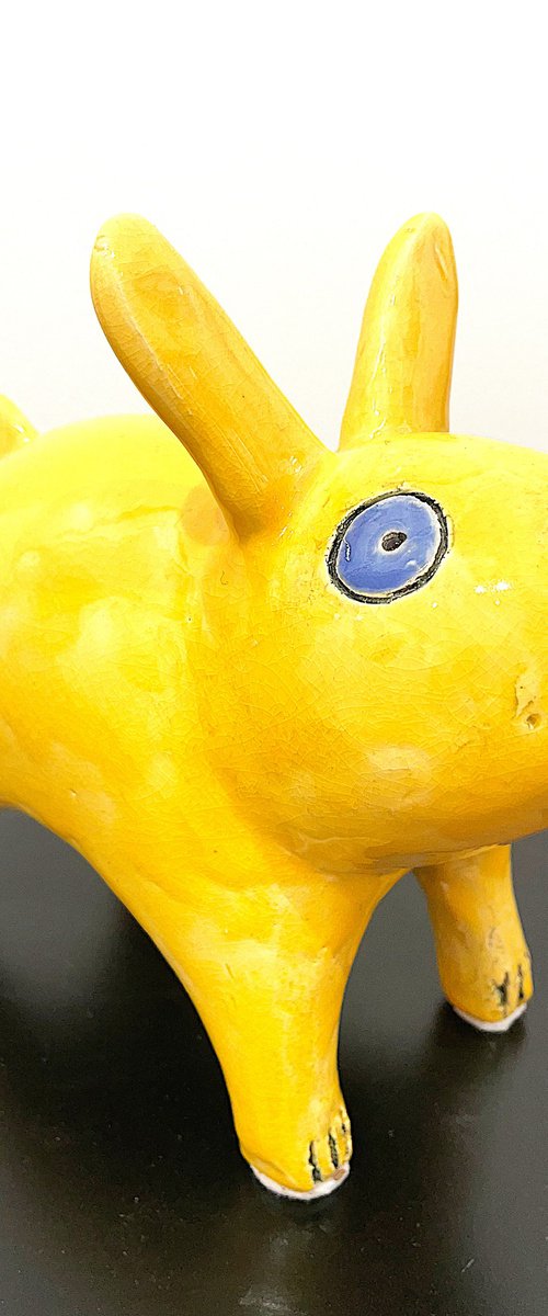 Lovely Yellow Rabbit by Nora  Blazeviciute