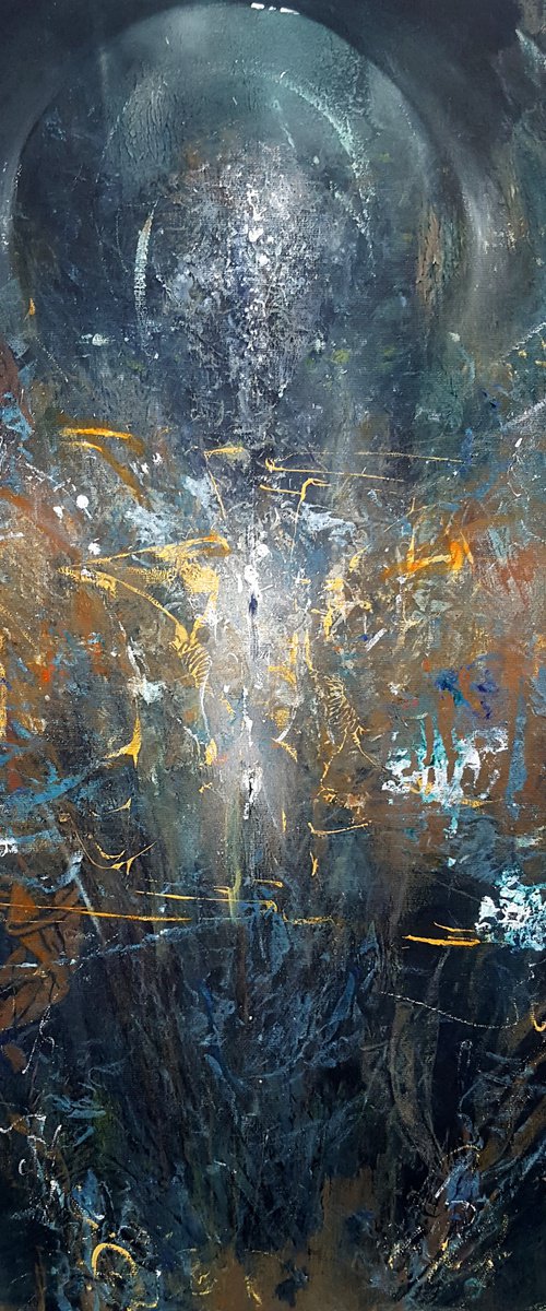A strange and beautiful way to paint angel by O KLOSKA by Kloska Ovidiu