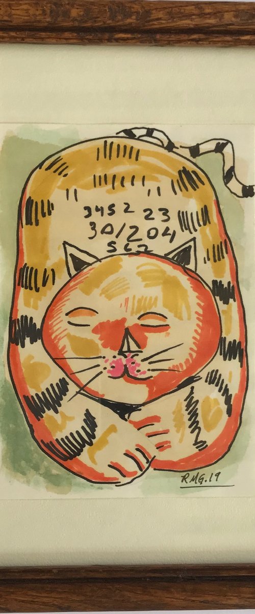 The Yellow Cat by Roberto Munguia Garcia