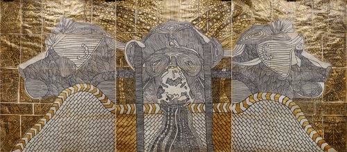 Trinity. Gold (triptych) by Marat Cherny