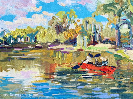 Kayak painting